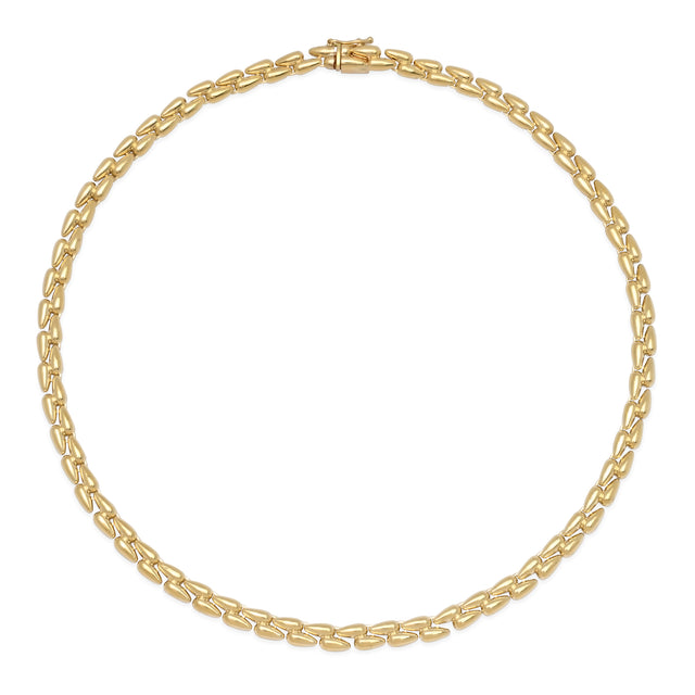 Small Double Dome Tennis Necklace