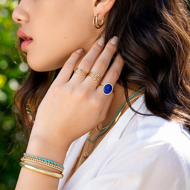 Small Hammered Hoops