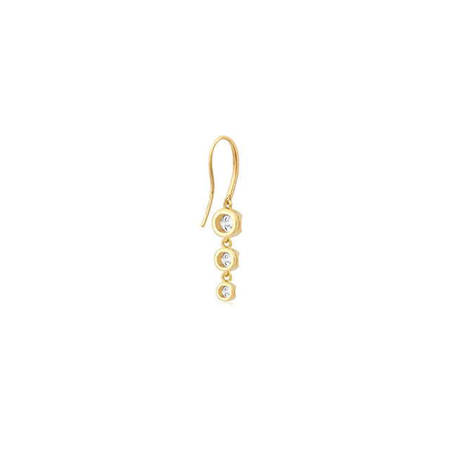 3 Graduated Illusion Set Diamond Earrings