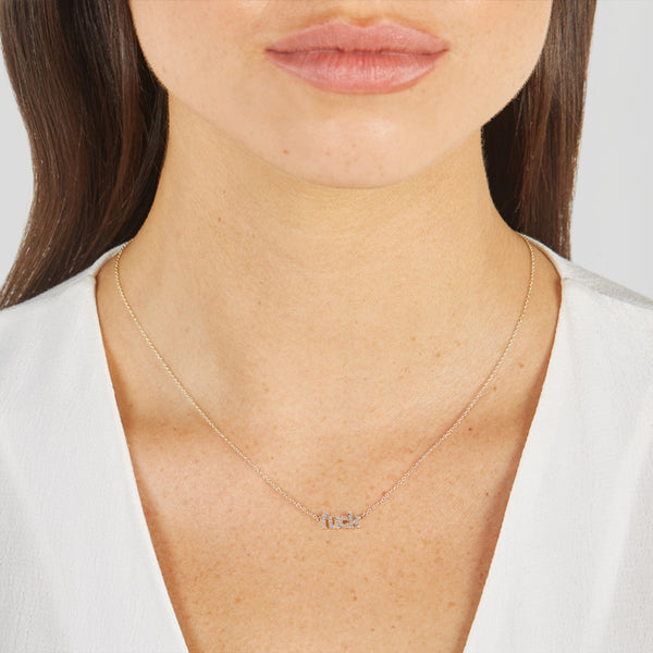 Diamond Fuck Necklace for Women | Jennifer Meyer