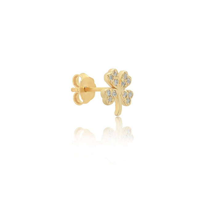 Mini Diamond Clover Studs