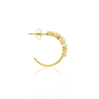 Small Graduated Diamond Hoops
