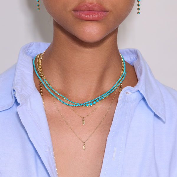 Mini Number Necklace for Women | Jennifer Meyer