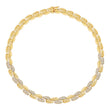 Large Double Dome Tennis Necklace with Diamond Accents