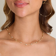 Linear Illusion Set Diamond Necklace