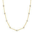 Linear Illusion Set Diamond Necklace