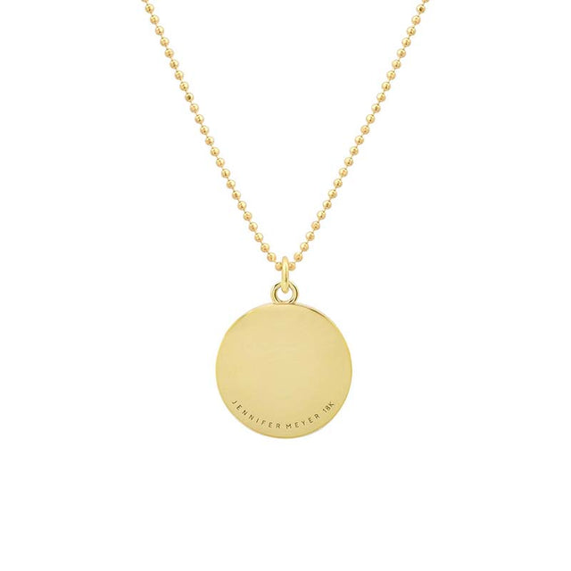 Love You & Heart Sentiment Pendant Necklace