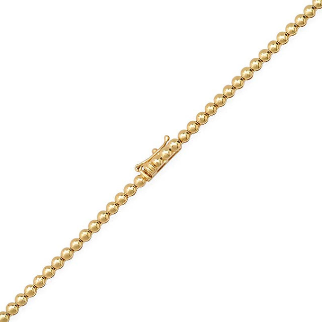 Bezel Tennis Necklace With 3 Medium Illusion Set Diamonds