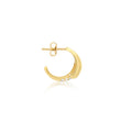 Mini Double Dome Hoops with Diamond Accent