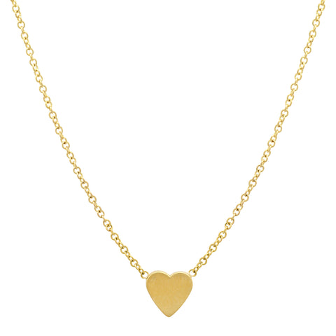 ネックレス・ペンダント Gold Mini Heart Angie Necklace The Tiny Angel Heart Pendant Necklace | The M Jewelers