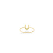 Mini Horseshoe Ring with Diamond Accents