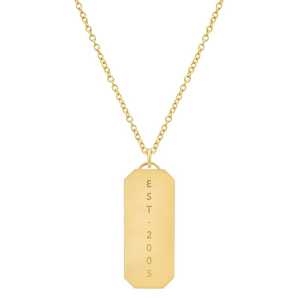 Jennifer meyer nameplate necklace discount