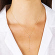 Diamond Short Bar Lariat