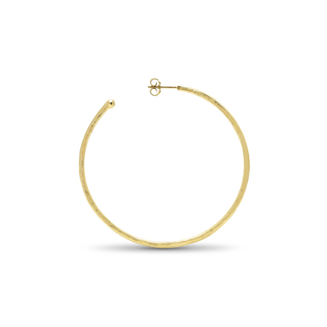 Medium Hammered Hoops