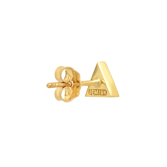 Turquoise Inlay Triangle Studs