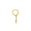 Single Huggie with Mini Hamsa Drop
