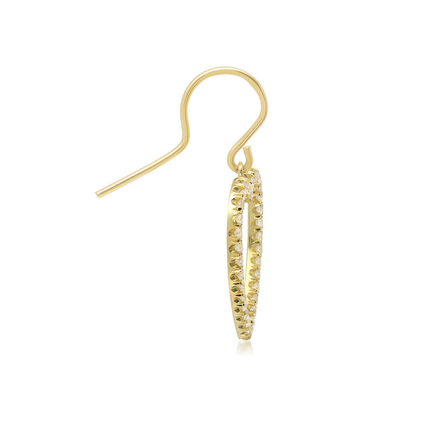 Diamond Large Open Heart Drop Earrings for Women | Jennifer Meyer
