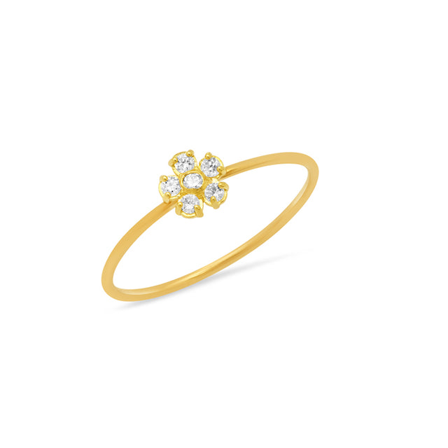 Diamond Flower Ring