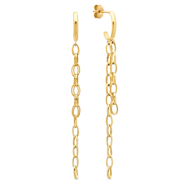 Edith Studs with Small Edith Link Fringe