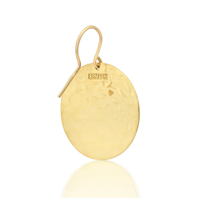 Small Hammered Disc Earrings