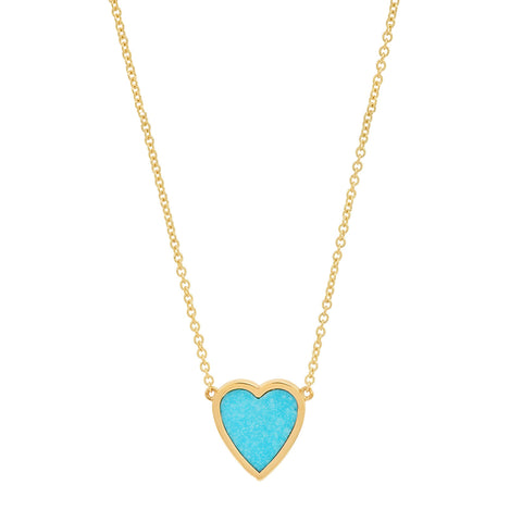 国内発| JENNIFER MEYER Mini Heart 18K ターコイズ ネックレス 国内発| JENNIFER MEYER Mini Heart 18K ターコイズ ネックレス