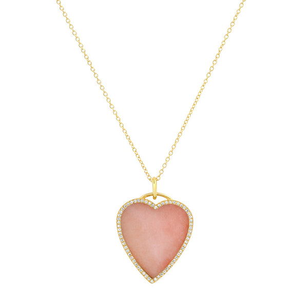 Shops Pink Opal & Herkimer Necklace