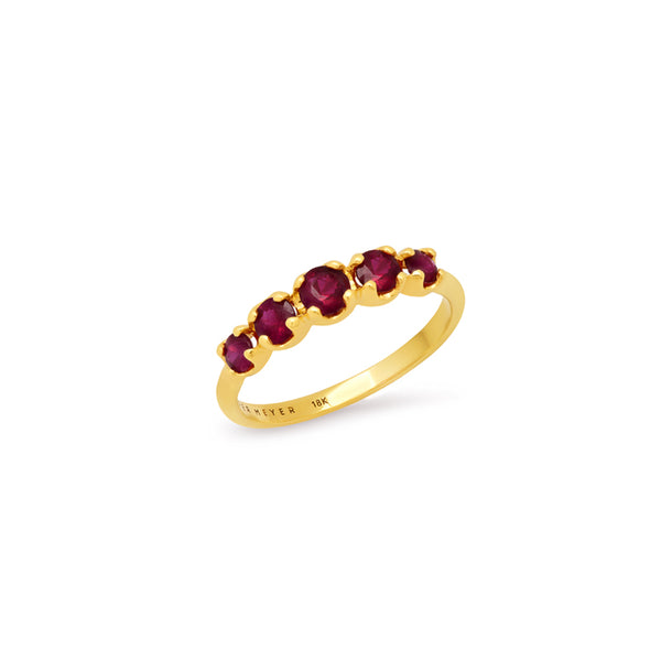 Graduated Ruby Ring for Women Jennifer Meyer
