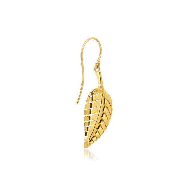 Small Leaf Drop Earrings