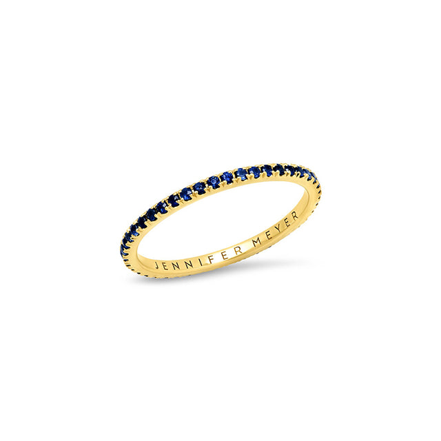 Blue Sapphire Eternity Band