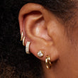 Large Illusion Set Diamond Studs