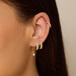 Single Illusion-Set Diamond Drop Earrings