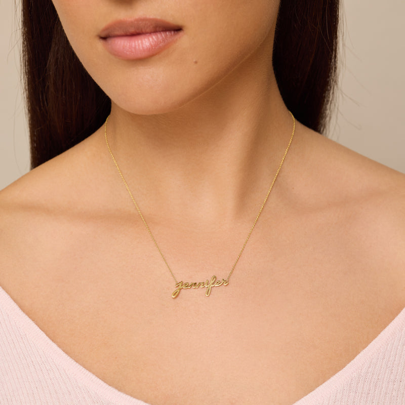 Custom Script Necklace for Women | Jennifer Meyer