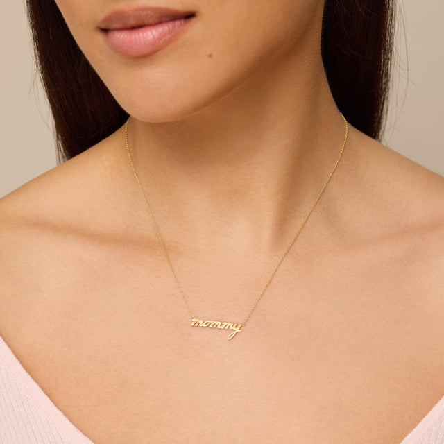 Mommy Script Necklace