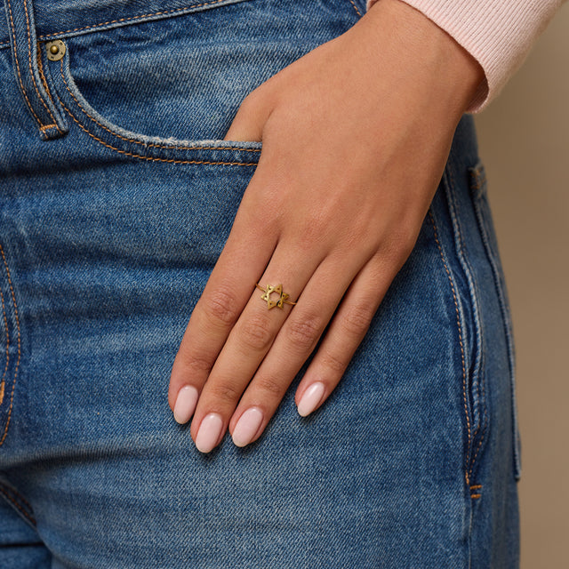 Mini Star of David Ring
