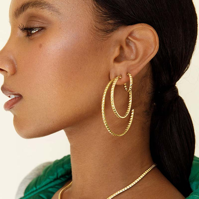 Large Square Hoops