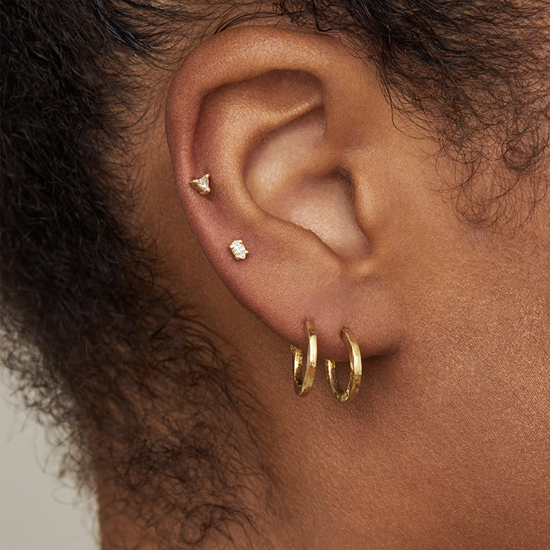Mini Hammered Hoops