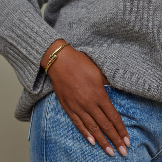 Hinged Double Dome Bangle