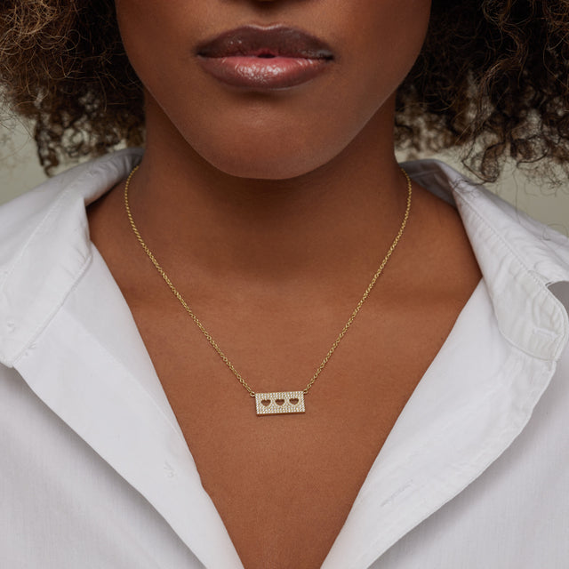 Diamond Ellen Plate with 3 Heart Cut-Out Detail