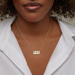 Ellen Plate with 3 Cut-Out Heart Detail Necklace