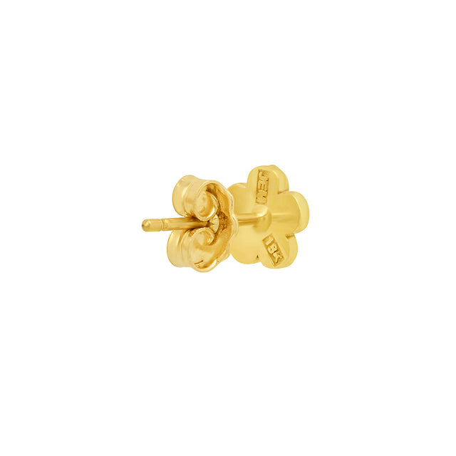 Single Mini Daisy Studs with Diamond Center