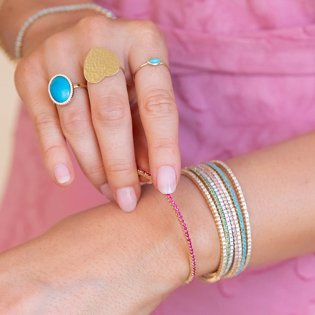 4-Prong Diamond Tennis Cuff