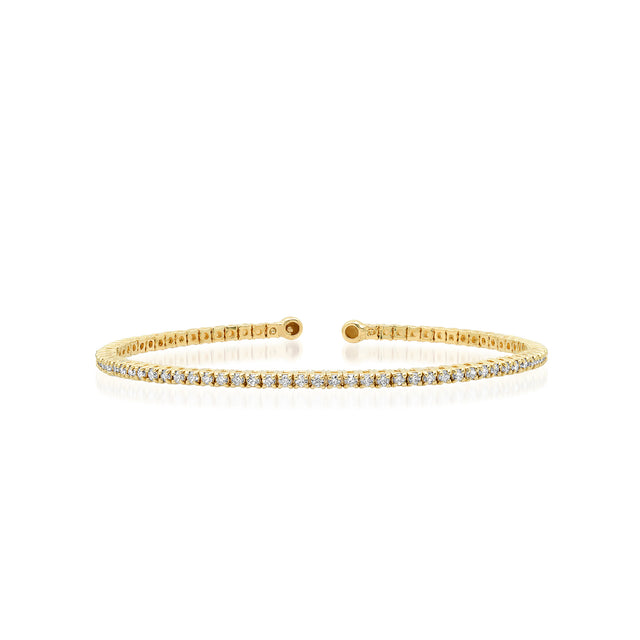 4-Prong Diamond Tennis Cuff