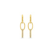 3 Medium Edith Link Studs with Diamond Pave Accent