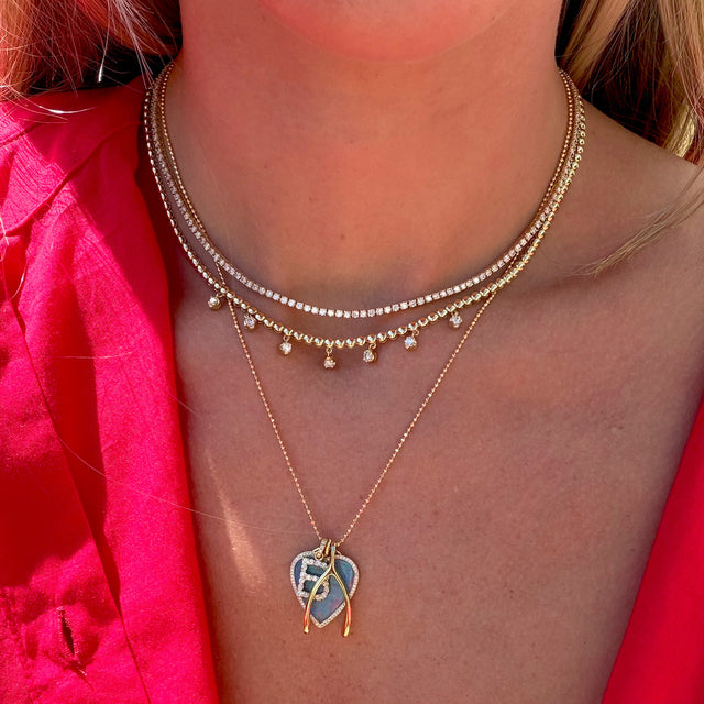4-Prong Diamond Tennis Necklace