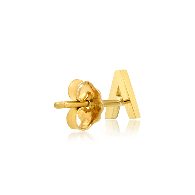 Mini Uppercase Letter Stud
