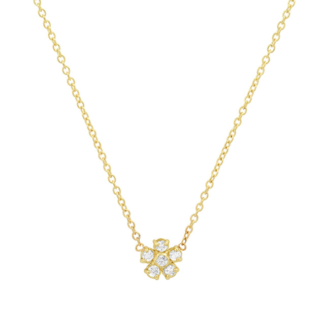 Diamond Flower Necklace