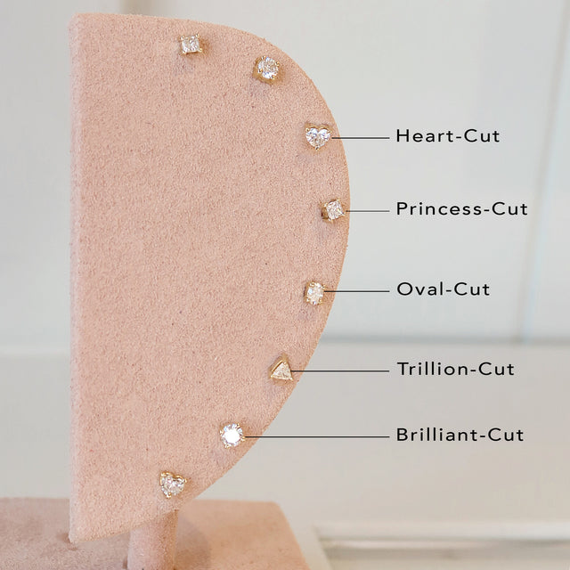 Single Oval-Cut Diamond Stud