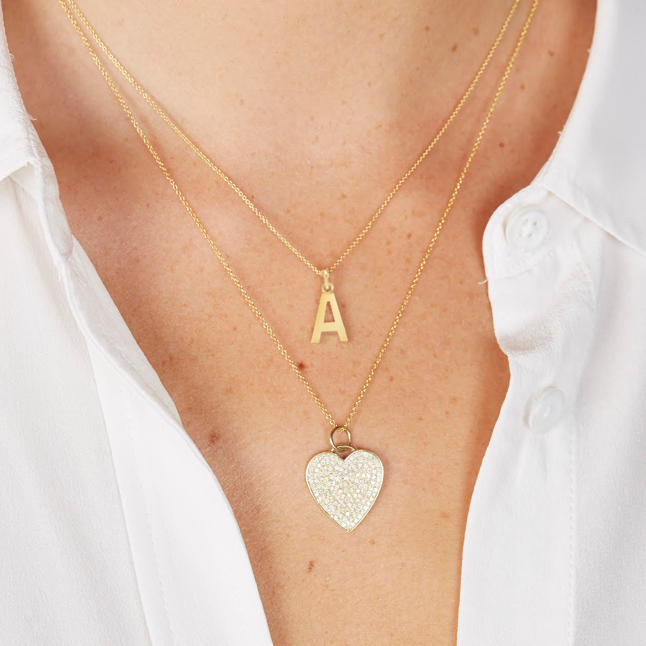 Uppercase Letter Necklace