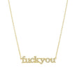 Diamond Fuck You Necklace