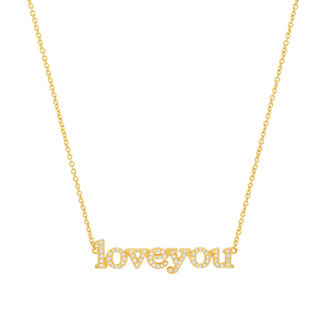 Diamond Love You Necklace
